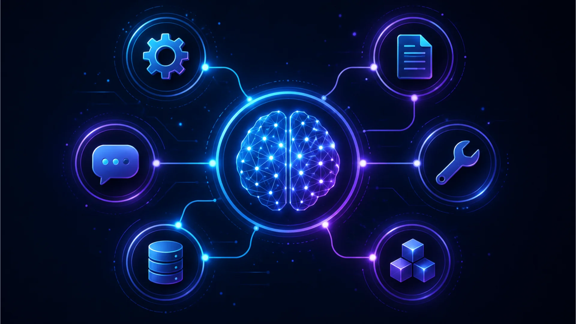 diagram showing how to build an ai agent with connected tools