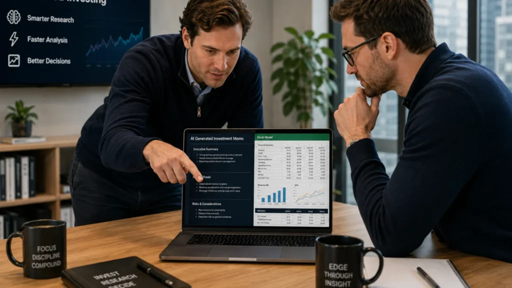 investment banking team reviewing a rogo ai generated financial memo investment banking team reviewing a rogo ai generated financial memo