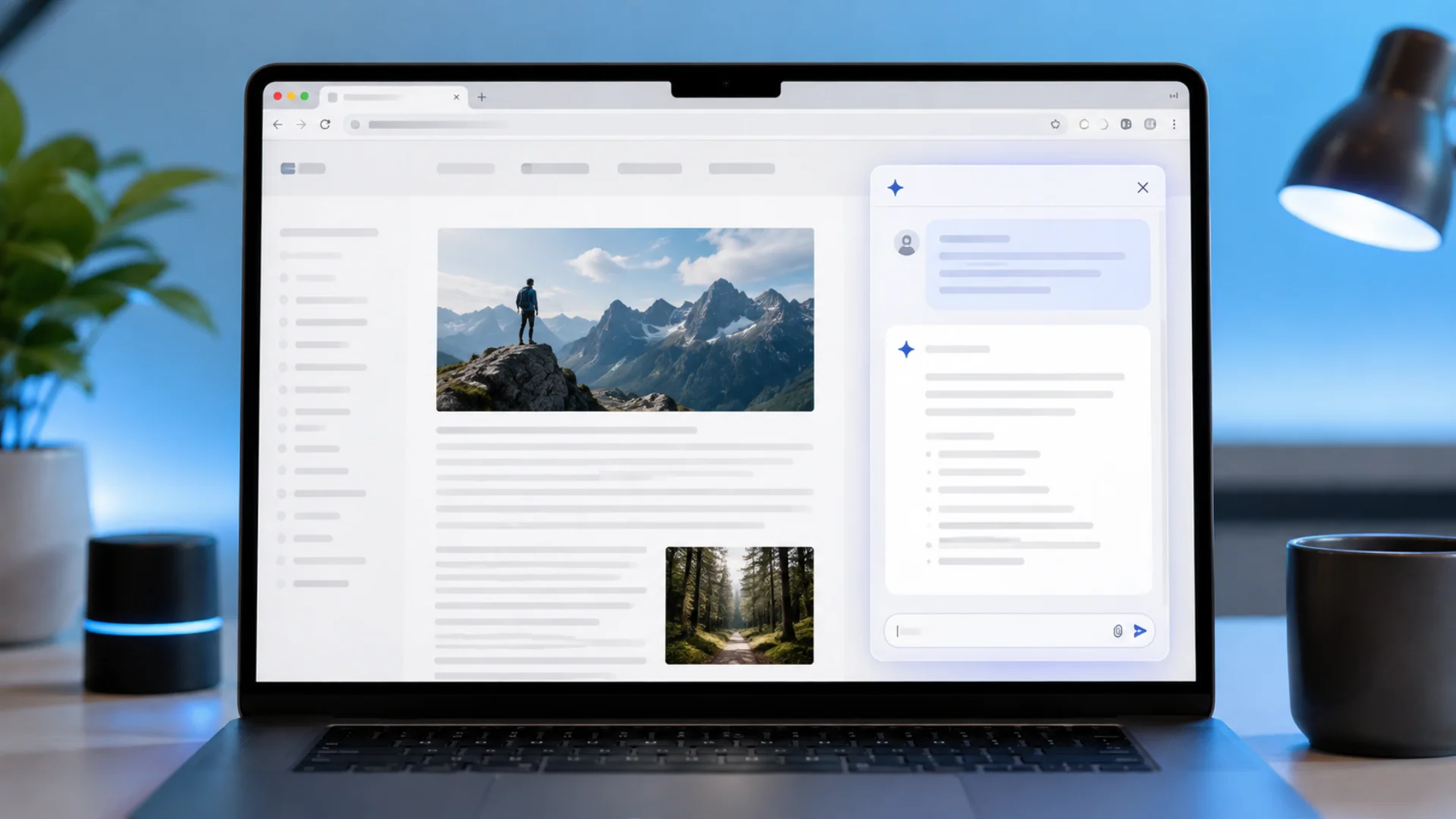 merlin chrome extension ai sidebar open next to a browser window