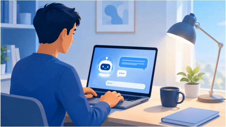 what Is an ai chatbot looks like in a conversation window