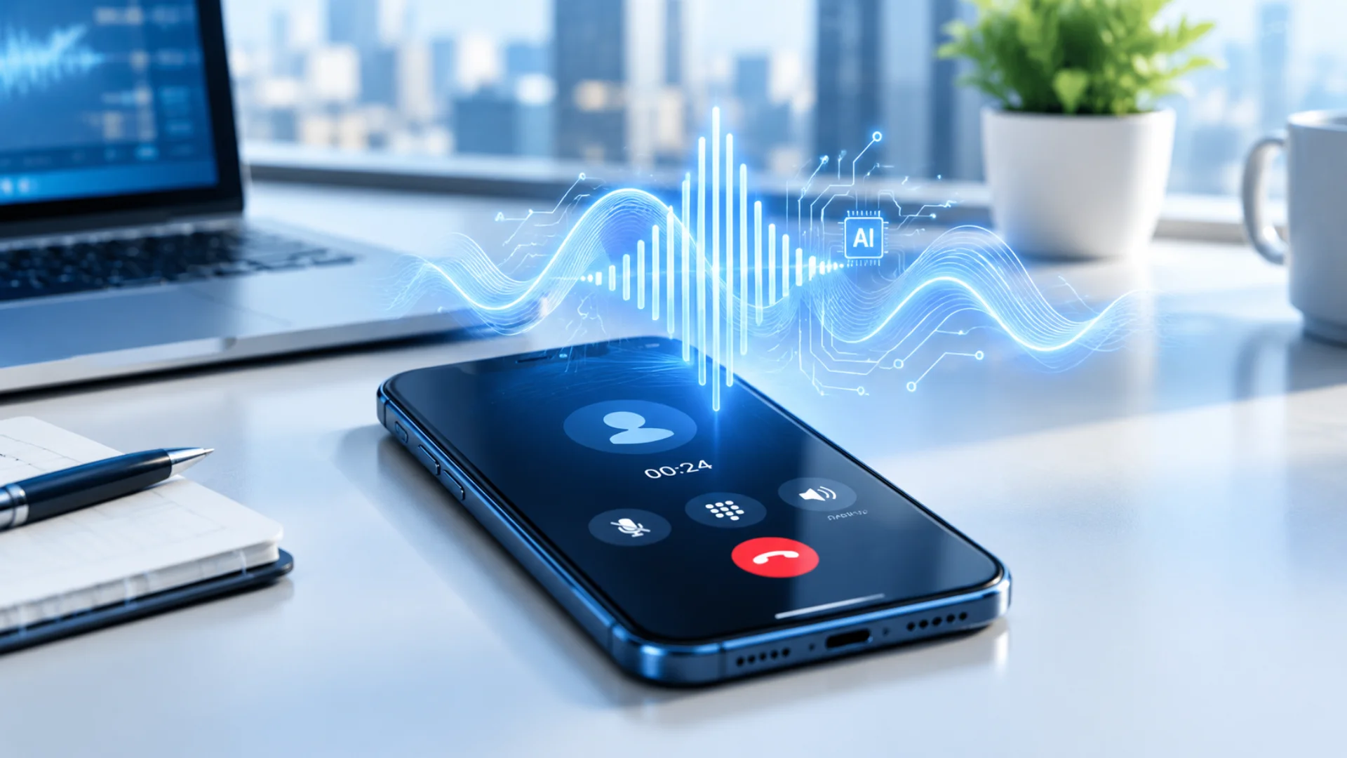 bland ai voice agent handling an automated business phone call