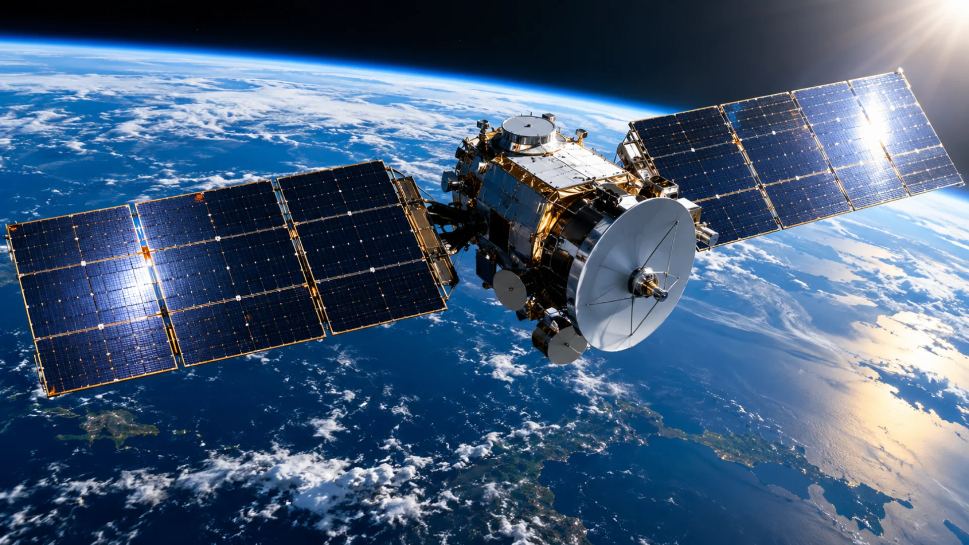 k2 space high-power satellite deployed in orbit
