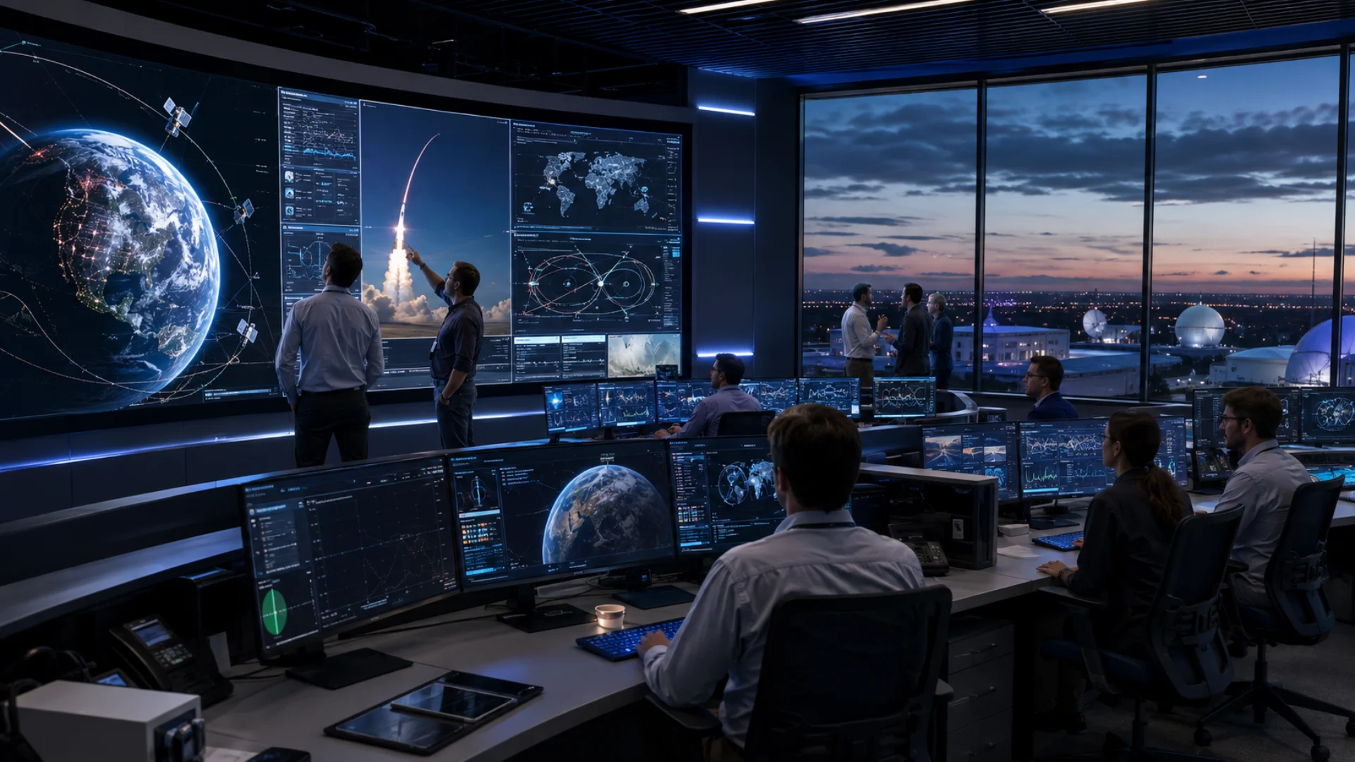 the aerospace corporation satellite systems engineering control room