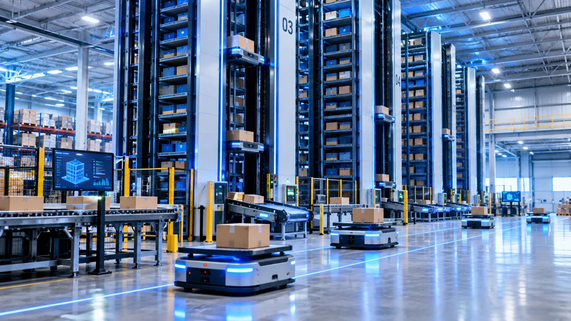 unbox robotics vertical parcel sorting robots in a modern warehouse unbox robotics vertical parcel sorting robots in a modern warehouse