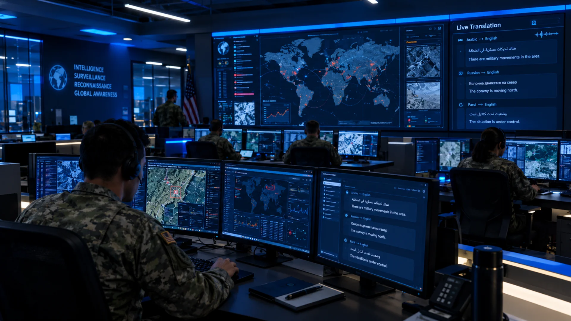 vannevar labs intelligence software displayed on military analyst screens vannevar labs intelligence software displayed on military analyst screens